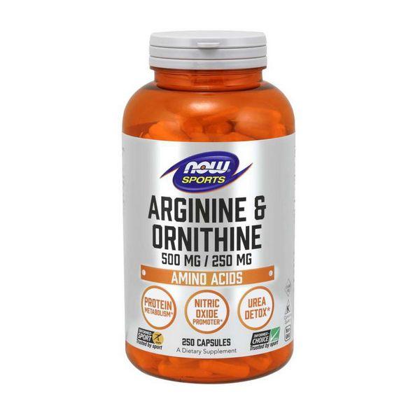 L-Аргінін Now Foods ARGININE ORNITHINE 250 вег.капс