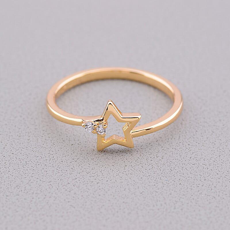 Каблучка біжутерія Фіаніт 'XUPING' (позолота 18к), фото 1