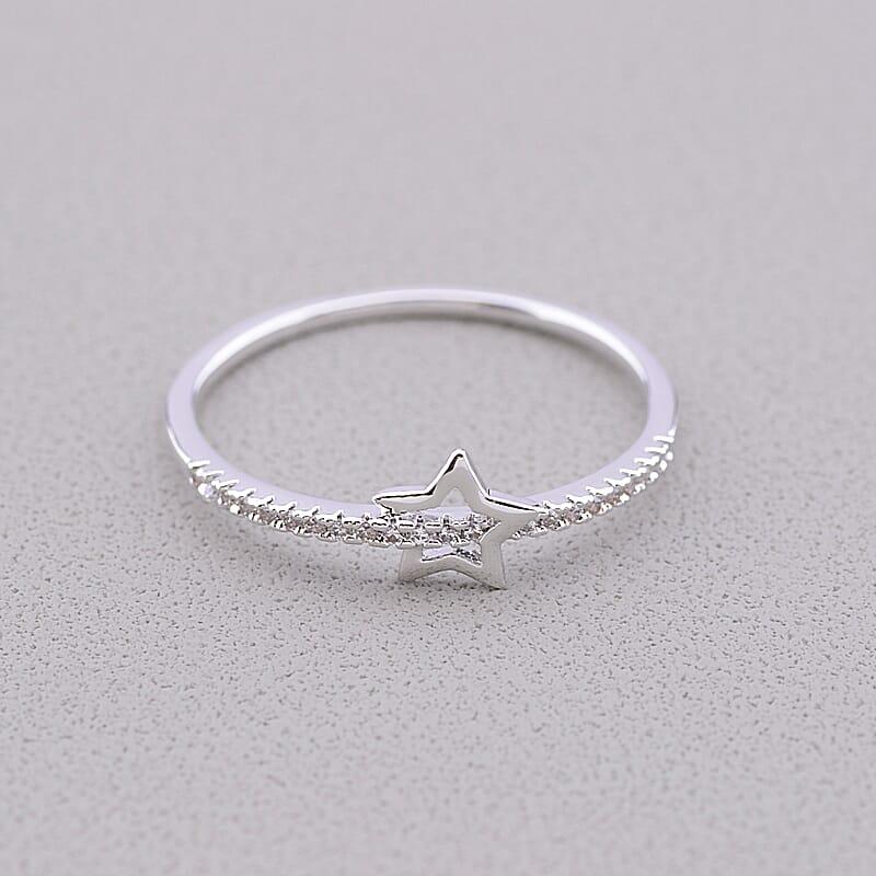 Каблучка з фіанітами родіеве покриття XUPING, фото 1