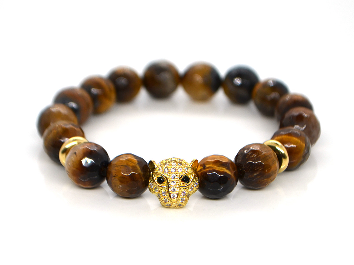 Браслет Леопард із тигрового ока, фото 1
