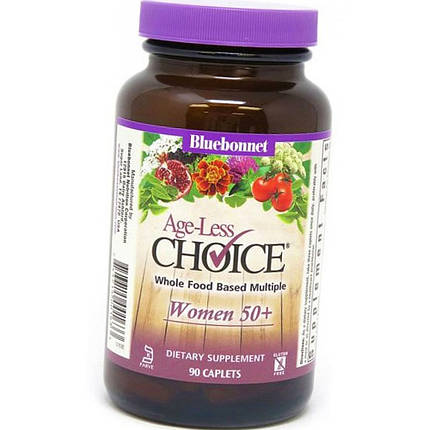 Вітаміни для жінок 50+ Bluebonnet Nutrition Age-Less Choice Women 50+ 90 caplets, фото 1