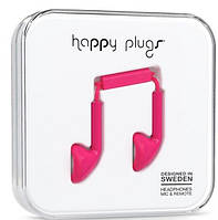 Проводные наушники-вкладиши Happy Plugs Headphones Earbud, Cerise Pink