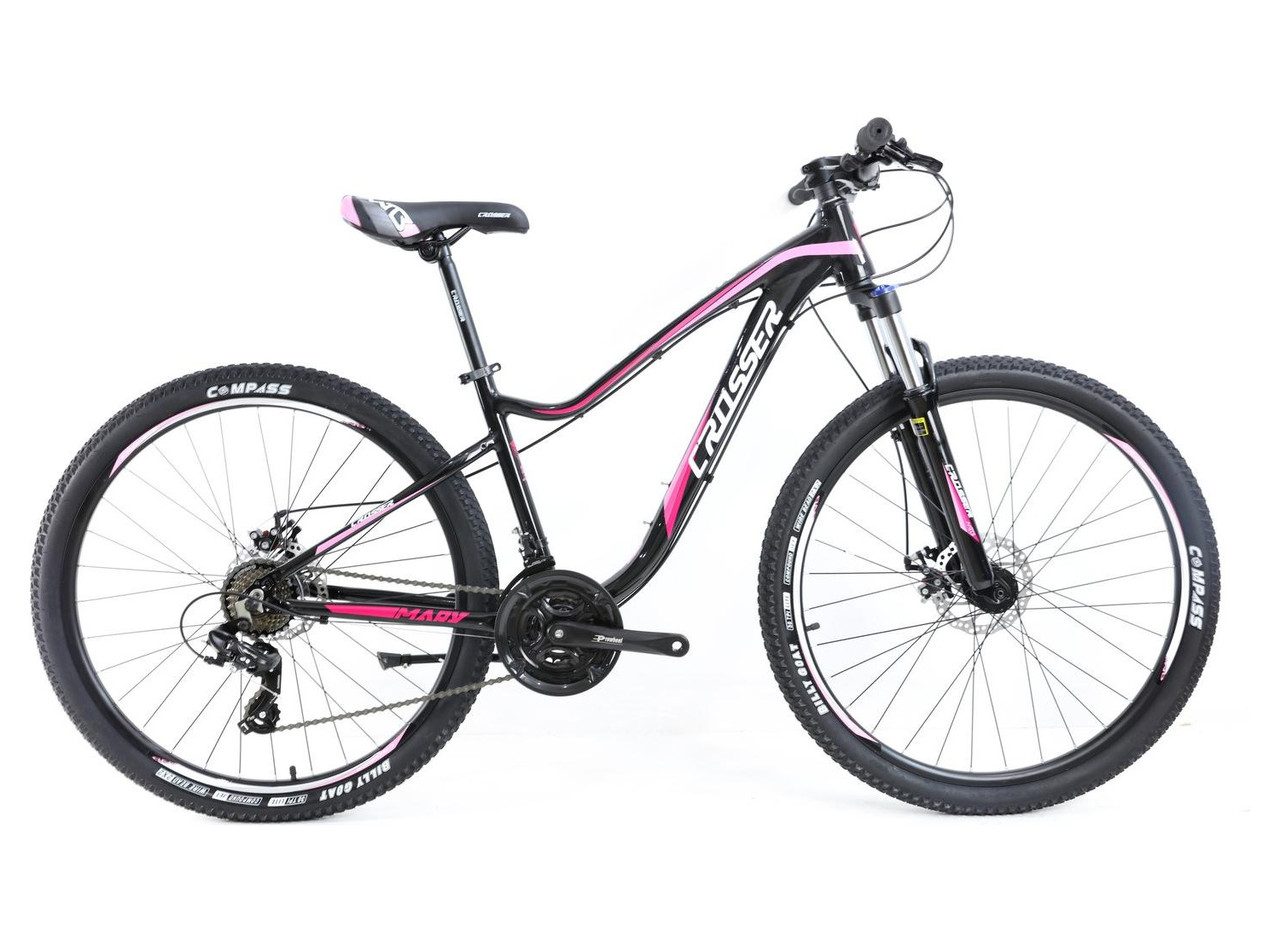 Гірський велосипед 27,5" Crosser P6-2 рама 15.5", перемикачі SHIMANO 21 швидкість, механічні дискові гальма