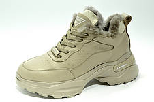 Модні зимові кросівки жіночі шкіряні Ditas, фото 3