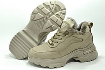 Модні зимові кросівки жіночі шкіряні Ditas, фото 4