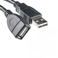 Кабель USB AM/AF 3 м синій