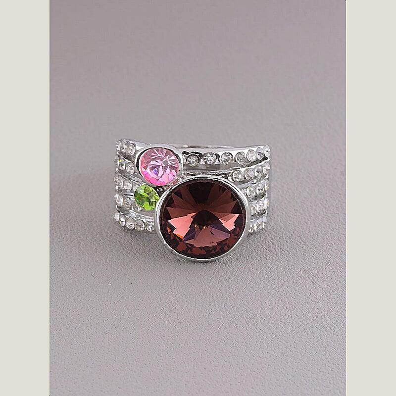 Каблучка на палец біжутерія Сrystal, фото 1