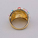 Каблучка на палец біжутерія Сrystal (гіпоалергенний), фото 3