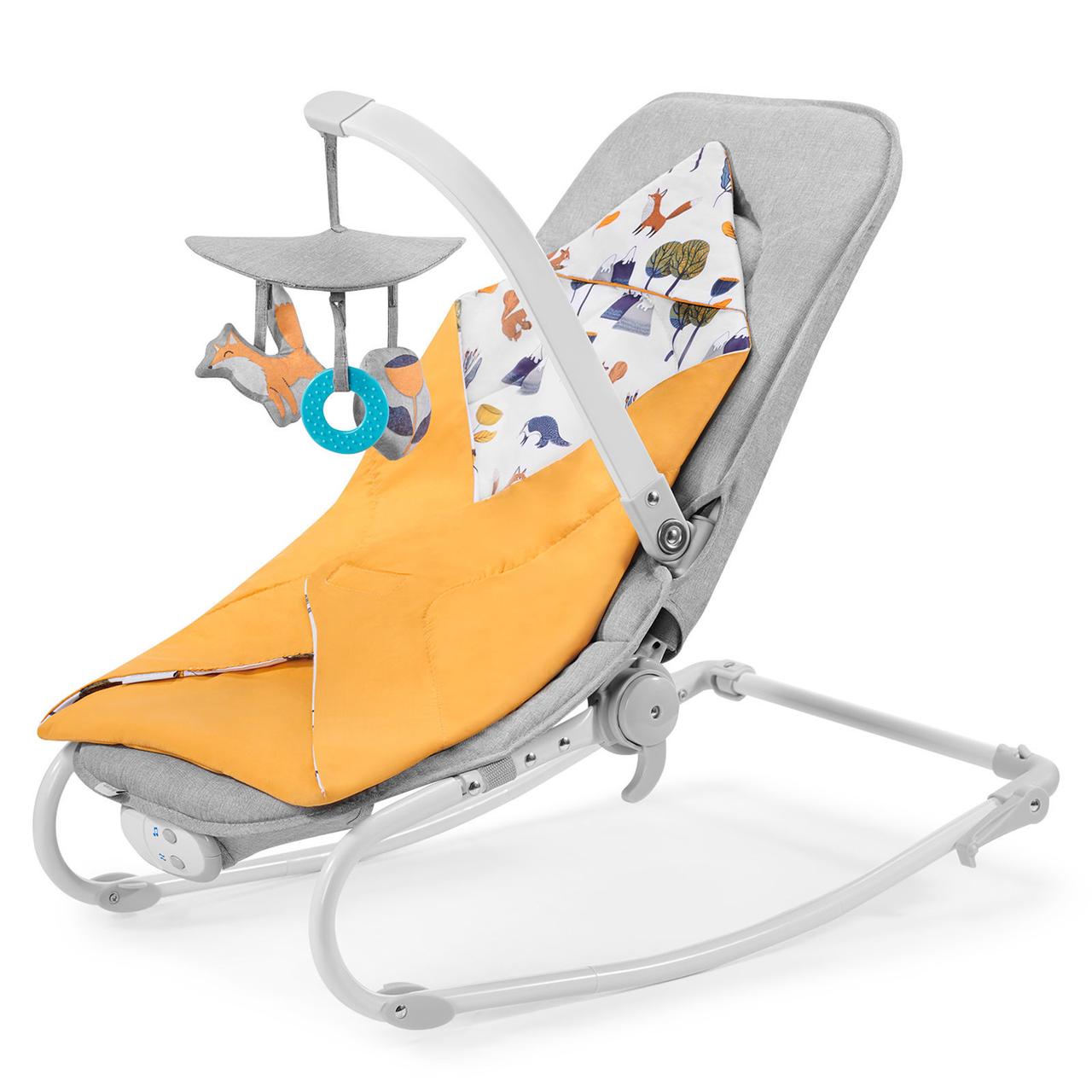 Шезлонг-качалка Kinderkraft Felio 2020 Forest Yellow