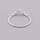 Каблучка біжутерія Фіаніт (Срібло), фото 3