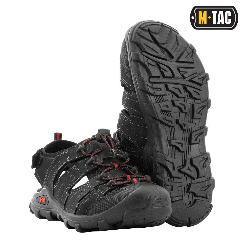 M-Tac шкіряні сандалі чорні., фото 1