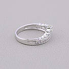 Каблучка біжутерія 'Big Dipper' Фіаніт (родій), фото 2