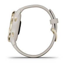 Смарт-годинник Garmin Venu 2S Light Gold Stainless Steel Bezel with Light Sand Case and Silicone Band, фото 3