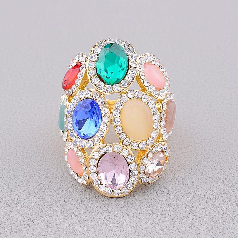 Каблучка на палец біжутерія Сrystal, фото 1