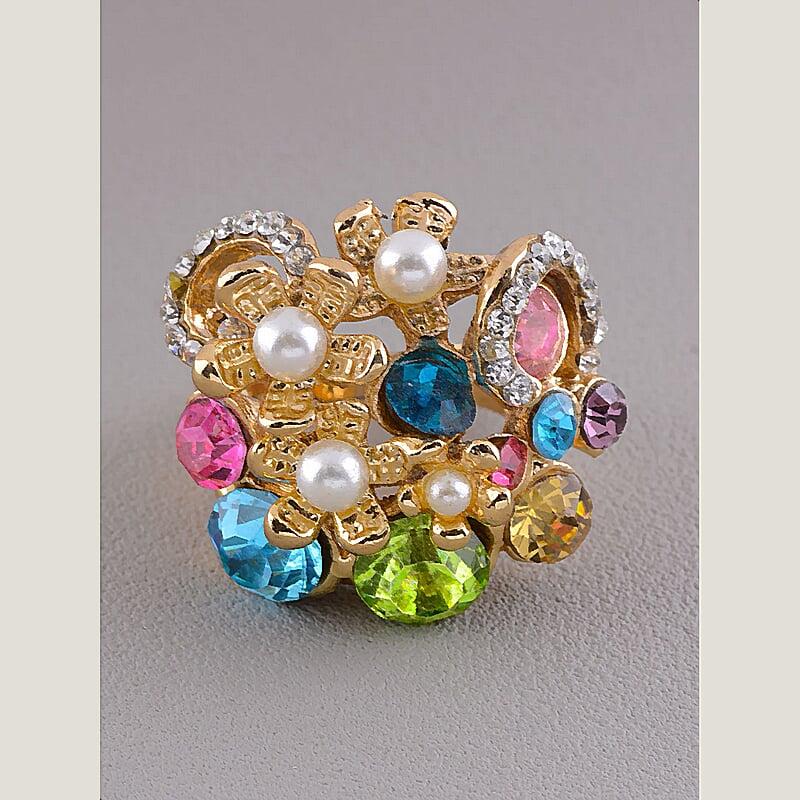 Каблучка на палец біжутерія Сrystal, фото 1