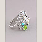 Каблучка на палец біжутерія Сrystal, фото 2