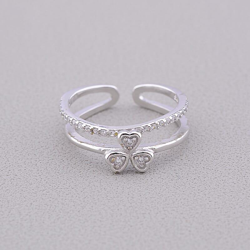 Каблучка біжутерія 'FJ' Сrystal Бижутерный сплав, фото 1