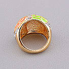 Каблучка на палец біжутерія Сrystal (позолота 18к), фото 3