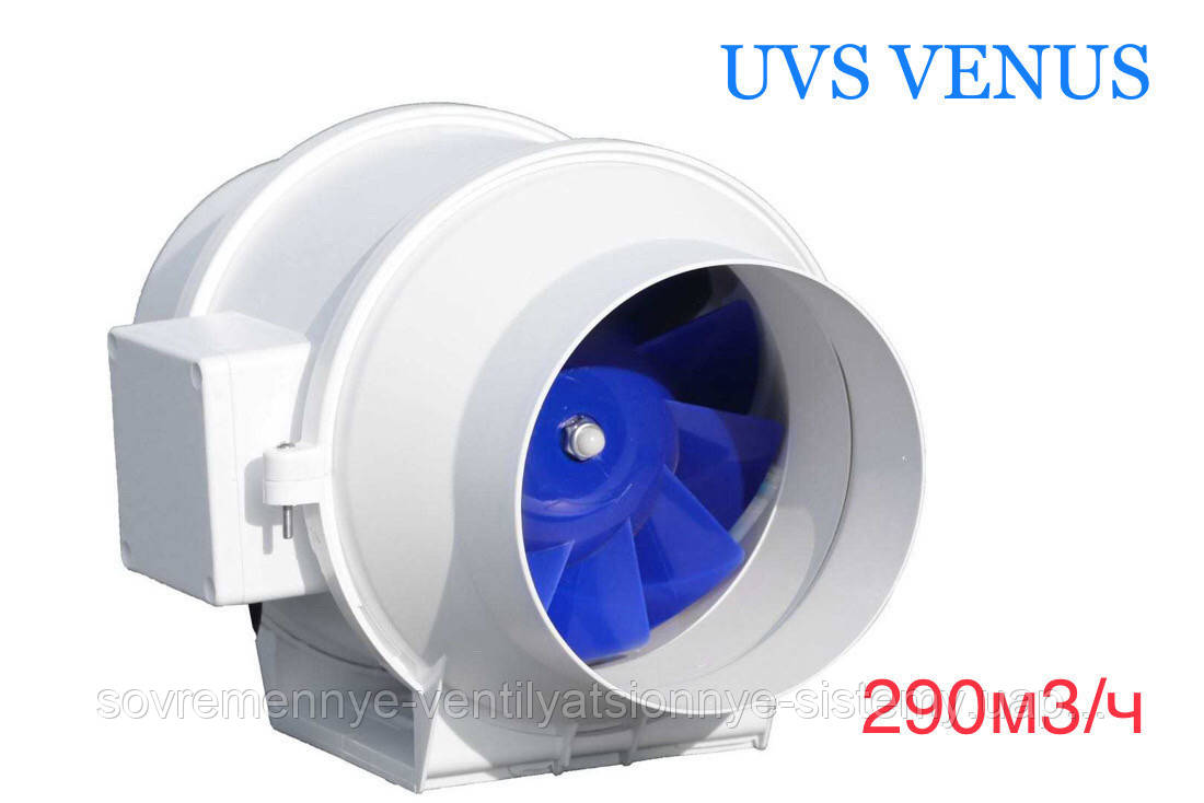 Вентилятор канальний 100 мм UVS VENUS VKP eco 100 змішаного типу