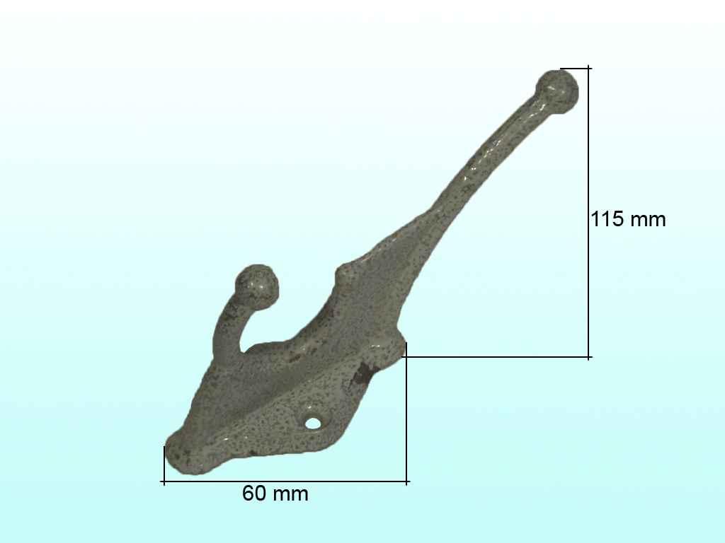 Гачок для одягу білий антік ТМ ХАРКІВ, фото 1