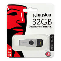 Флеш USB Kingston DT SWIVL 32Gb USB 3.0 (Чорний)