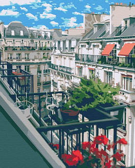Картина за номерами Французький балкон (Без коробки) BrushMe 40 х 50 см (BS52333)