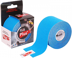 Кинезио тейп Nasara Plus 5см x 5м (Блакитний)