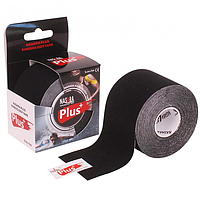 Кинезио тейп Nasara Plus 5см x 5м (Чорний)