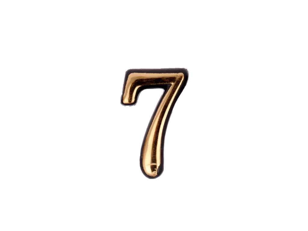 Номерок квартирний пласт.малий 7 ТМ FZB