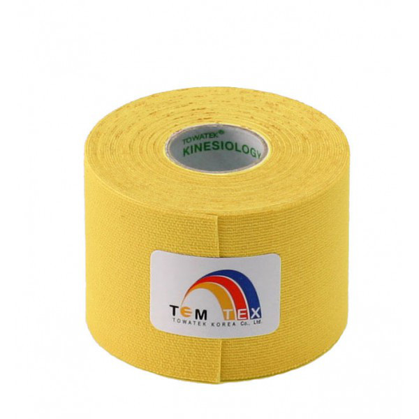 Кинезио тейп TemTex 5см х 5м (Жовтий)