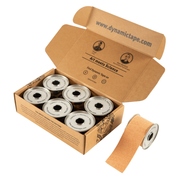 Біомеханічний тейп Dynamic Tape 6 ролів 5 см х 5 м мікс кольорів