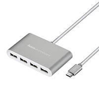 USB HUB Hoco HB3 4USB (Сталевий)