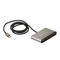 USB HUB Type-C Hoco HB3 4USB (Сірий)