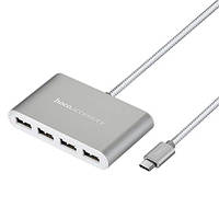 USB HUB Type-C Hoco HB3 4USB (Сталевий)
