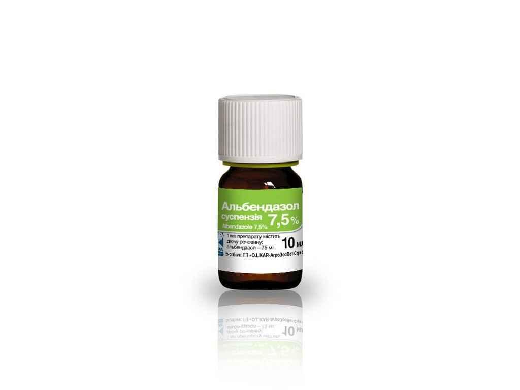 Альбендазол - 7,5% суспензія фл - 10мл ТМ O.L.KAR