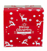 Новорічна подарункова коробка "Merry Christmas", 17х17х7,5 см