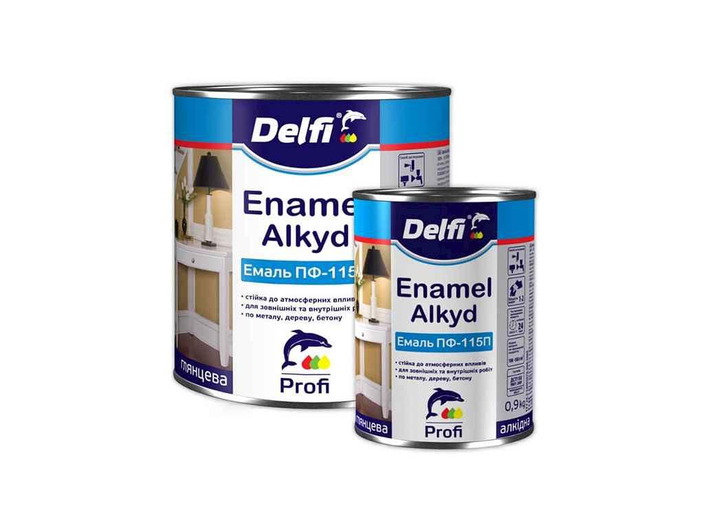 Емаль алкідна ПФ-115П помаранчева -0,9 кг ТМ DELFI