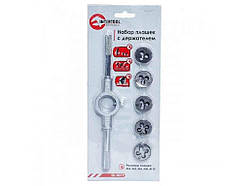 Нібор плашок з тримачем 6 од (M4,M5,M6,M8,M10) SD-8019 ТМ INTERTOOL