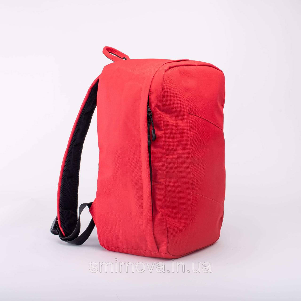 Рюкзак ручна поклажа червоний, 40 х 25 х 20, для ryanair, wizzair, lauda