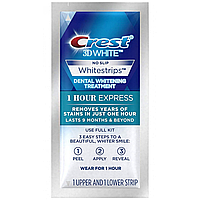 Полоски для отбеливания зубов в домашних условиях «Crest Whitestrips 3D White 1 Hour Express»