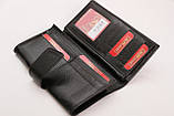 Жіночий шкіряний гаманець Alpe чорний 7162-1661 Black, фото 10