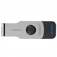 Флеш USB Kingston DT SWIVL 64Gb USB 3.0 (Чорний)