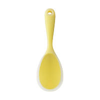 Ложка силиконовая Lesko 225 Yellow для риса лопатка шумовка кухонная
