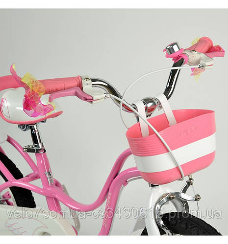 Детский велосипед Royal Baby Little Swan 16 дюймов розовый ( Роял Беби ...