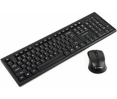 Комплект клавіатура + миша бездротова USB Gembird KBS-WM-03-UA чорний#