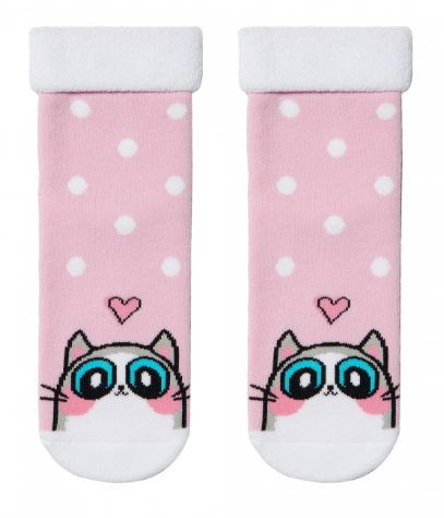 Шкарпетки дитячі "Sof-Tiki" (з відворотом) 6С-19СП р.22 434 світло-рожевий