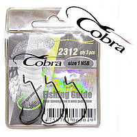 Крючок офсетный Cobra L-WORM 2312 NSB (3 шт) Оригинал