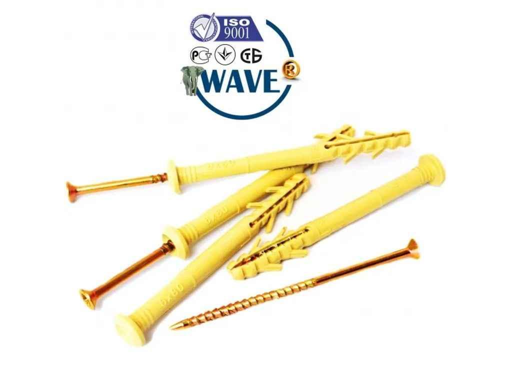 Дюбель швидкого монтажу 6*80 потай (100 шт/уп) ТМ WAVE