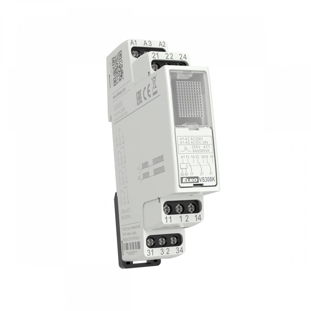 Проміжне реле VS308K/зелений AC 230 AC/DC 24V ELKOep