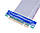Райзер Riser Card PCI-E 4X to 4X, шлейф 19 см 4-4 подовжувач прямий, фото 4